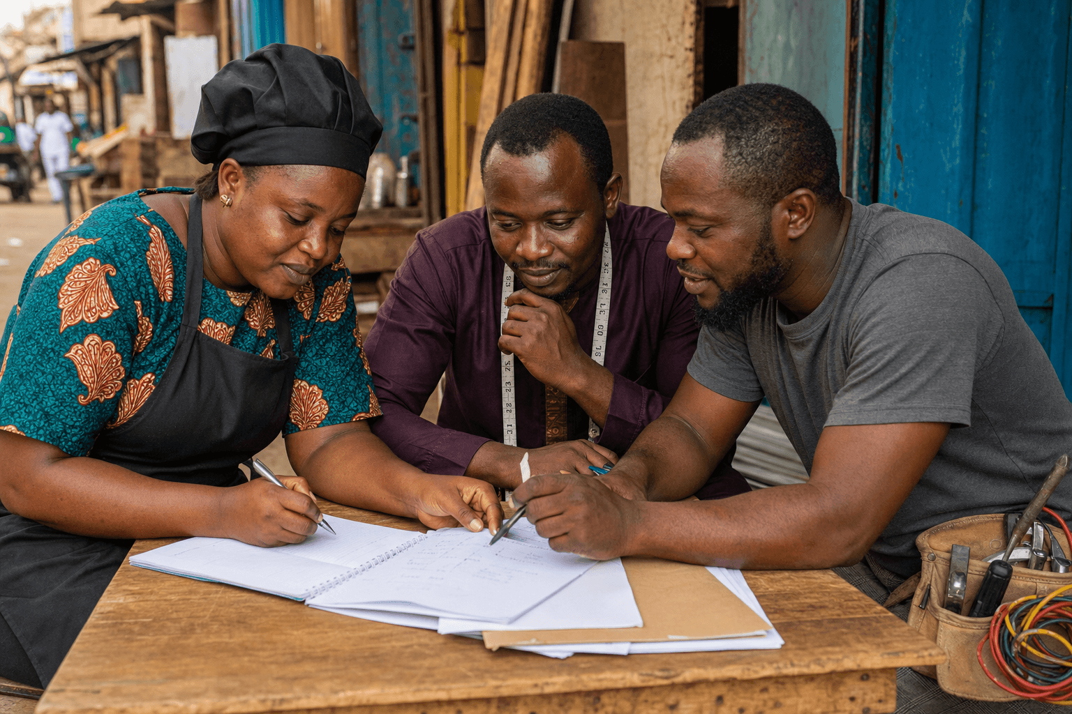 Builders planning together — community with a plan