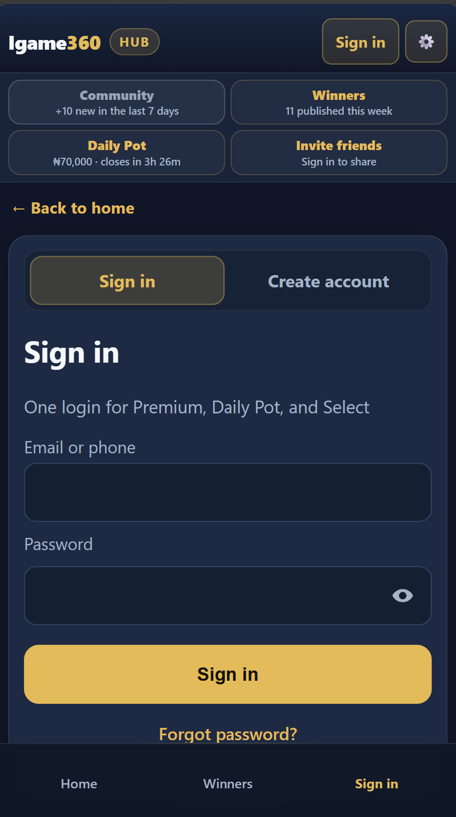 Sign in