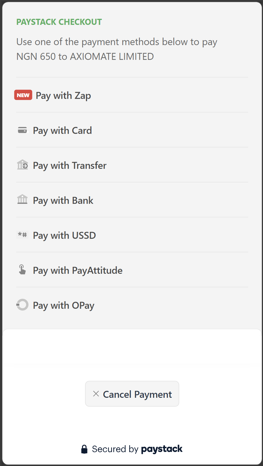 Payment reroute